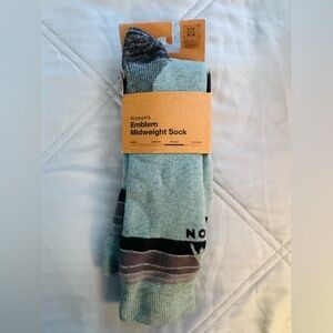 Burton Women's Midweight Socks - Light Blue and Black
